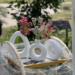 3pcs Nordic Vases with Flowers
